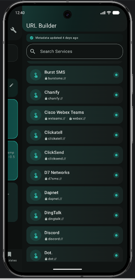 Apprise Mobile URL Builder